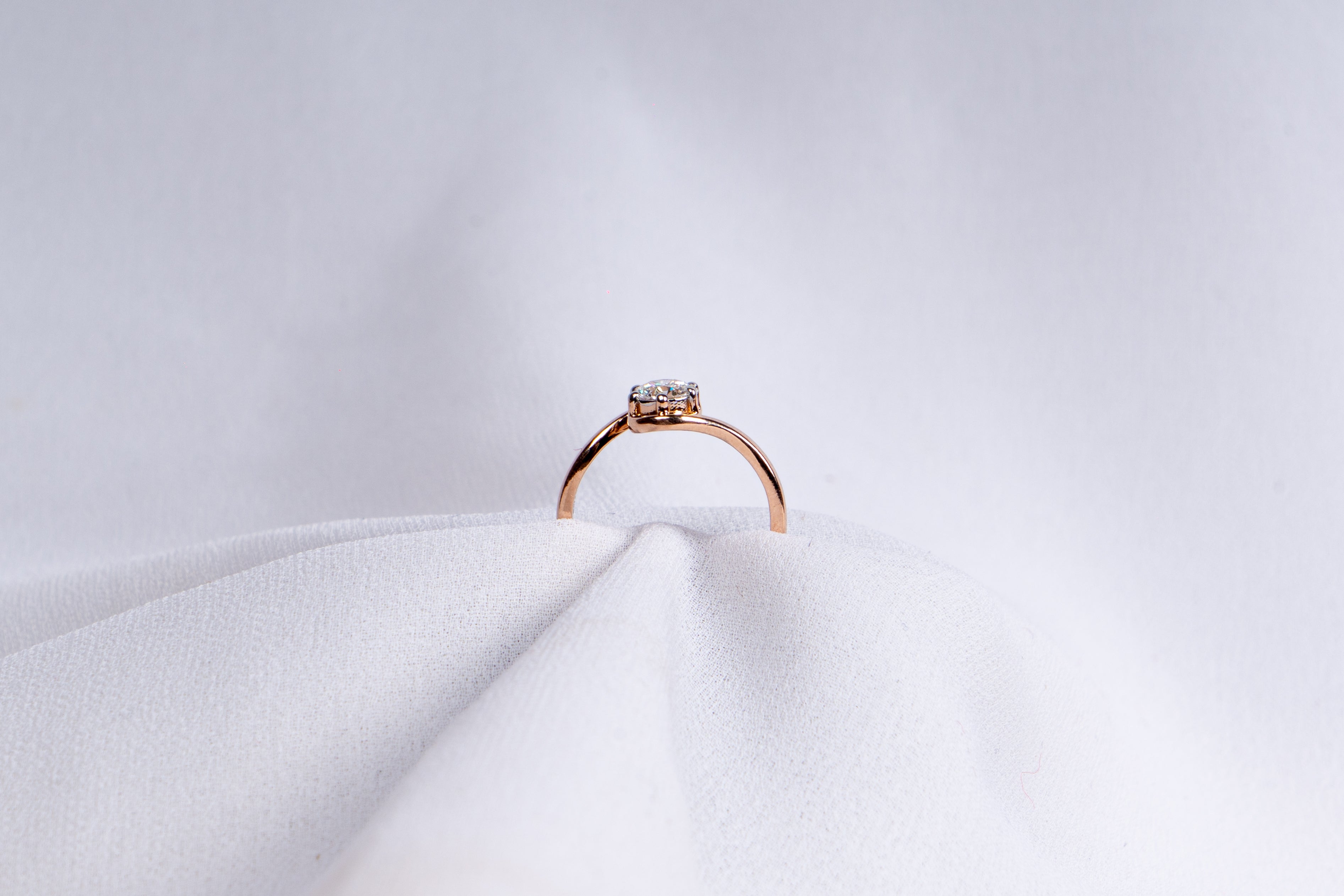 Celeste Twist Solitaire Ring